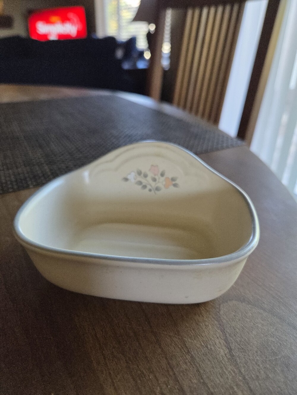 Pfaltzgraff "Remembrance" Soap Dish/ Scouring Brush Holder